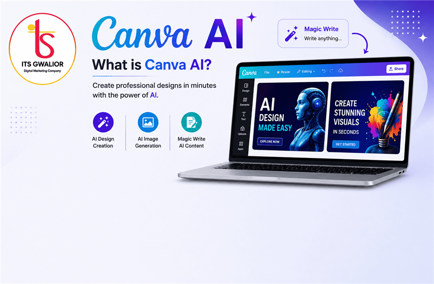 What Is Canva AI? Features, Uses, Benefits & Canva AI Course in Gwalior | ITS Gwalior